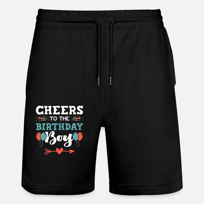 garçon d'anniversaire - Short de jogging bio TRAINER Stanley/Stella unisexe - noir