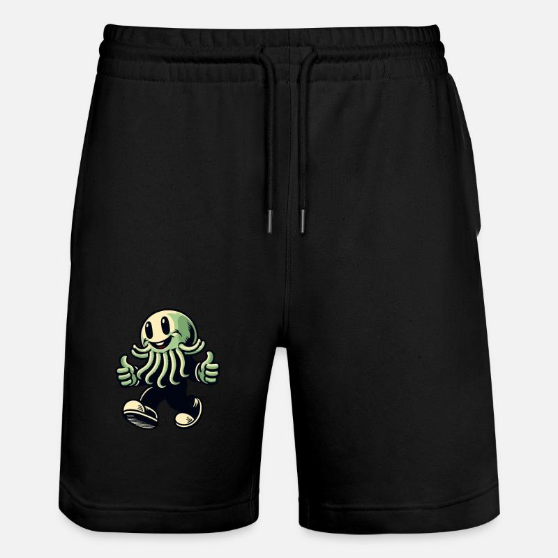 Drôle Heureux Cthulhu Drôle Cthulhu - Short de jogging bio TRAINER Stanley/Stella unisexe - noir