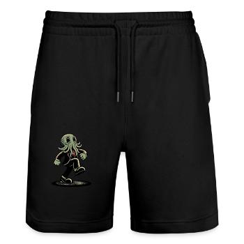 Drôle Cthulhu Politicien Drôle Cthulhu - Short de jogging bio TRAINER Stanley/Stella unisexe - noir - Devant - Nik (191cm) & Marisol (170cm)