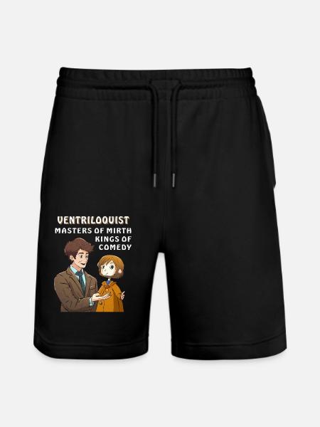 VENTRILOQUIST MASTERS OF MIRTH KINGS - Stanley/Stella Trainer Unisex Organic Jogging Shorts - black