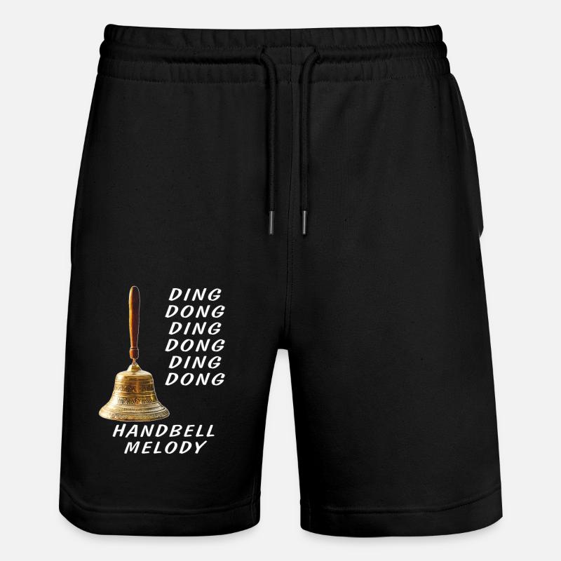 DING DONG HANDBELL MELODY - Stanley/Stella Unisex Bio Joggingshorts Trainer  - Schwarz