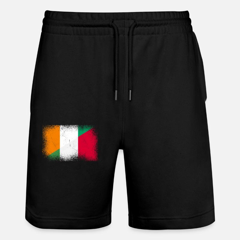 Côte d’Ivoire Italie - Short de jogging bio TRAINER Stanley/Stella unisexe - noir