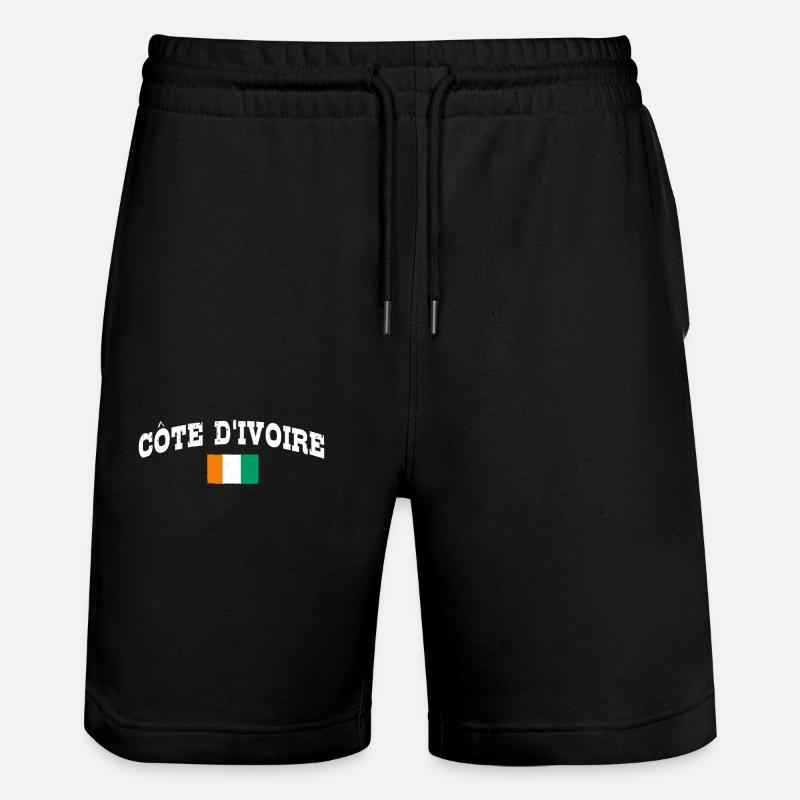 Côte d’Ivoire - Short de jogging bio TRAINER Stanley/Stella unisexe - noir