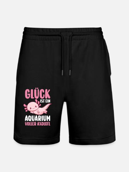 Axolotl - Stanley/Stella Trainer Unisex Organic Jogging Shorts - black