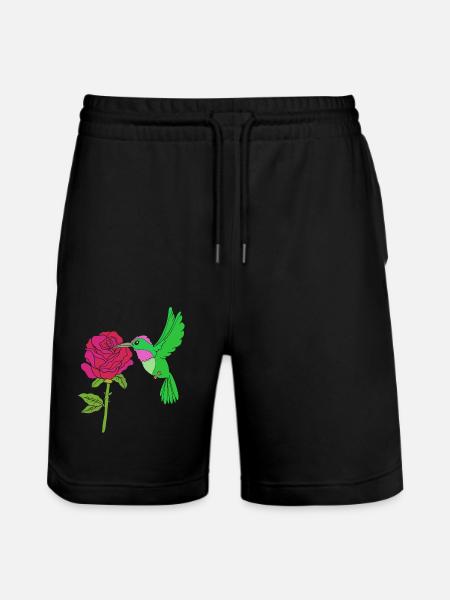 Hummingbird - Stanley/Stella Trainer Unisex Organic Jogging Shorts - black
