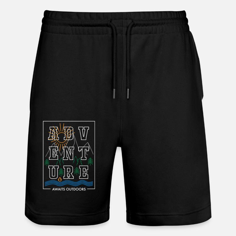 Aventure en plein air - Short de jogging bio TRAINER Stanley/Stella unisexe - noir