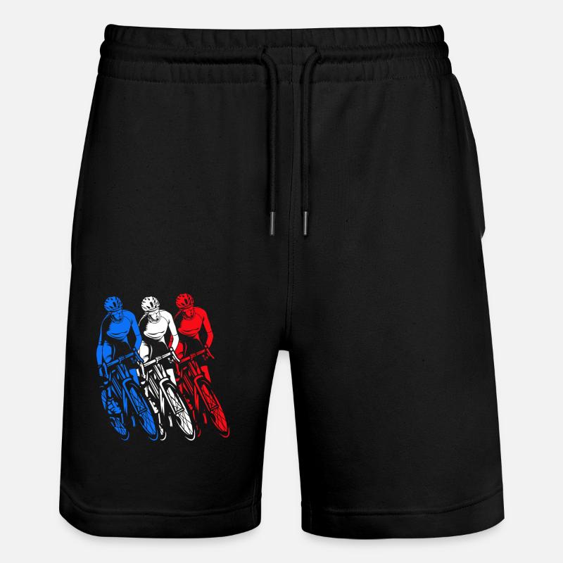 Frankreich - Stanley/Stella Unisex Bio Joggingshorts Trainer  - Schwarz