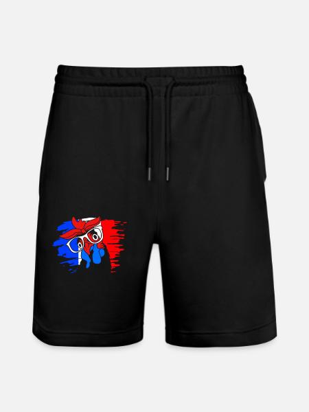 France - Stanley/Stella Trainer Unisex Organic Jogging Shorts - black