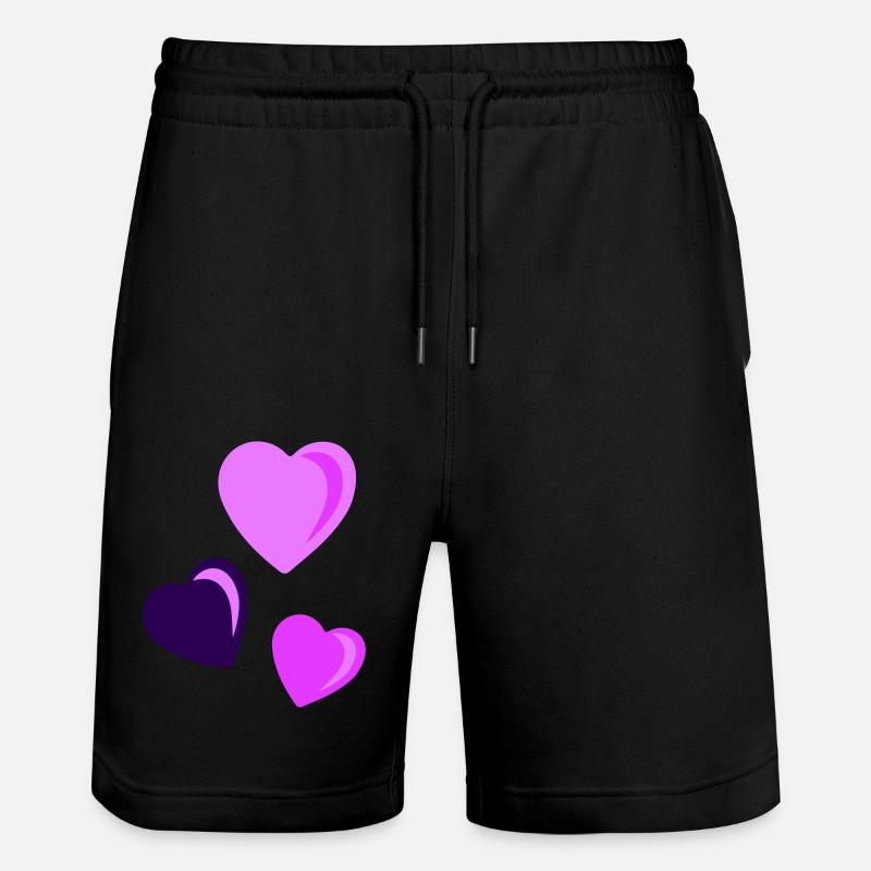 cœur - Short de jogging bio TRAINER Stanley/Stella unisexe - noir