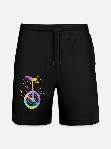 Unicyclist unicycle unicycle - Stanley/Stella Trainer Unisex Organic Jogging Shorts - black
