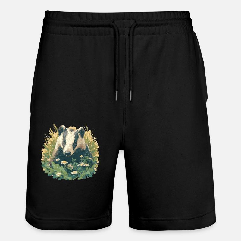Blaireau Dachse Dachs - Short de jogging bio TRAINER Stanley/Stella unisexe - noir