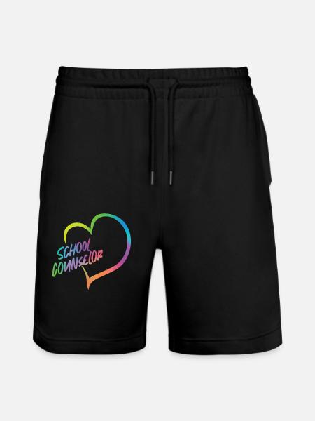 Conseiller d’école Coeur Aquarelle - Short de jogging bio TRAINER Stanley/Stella unisexe - noir