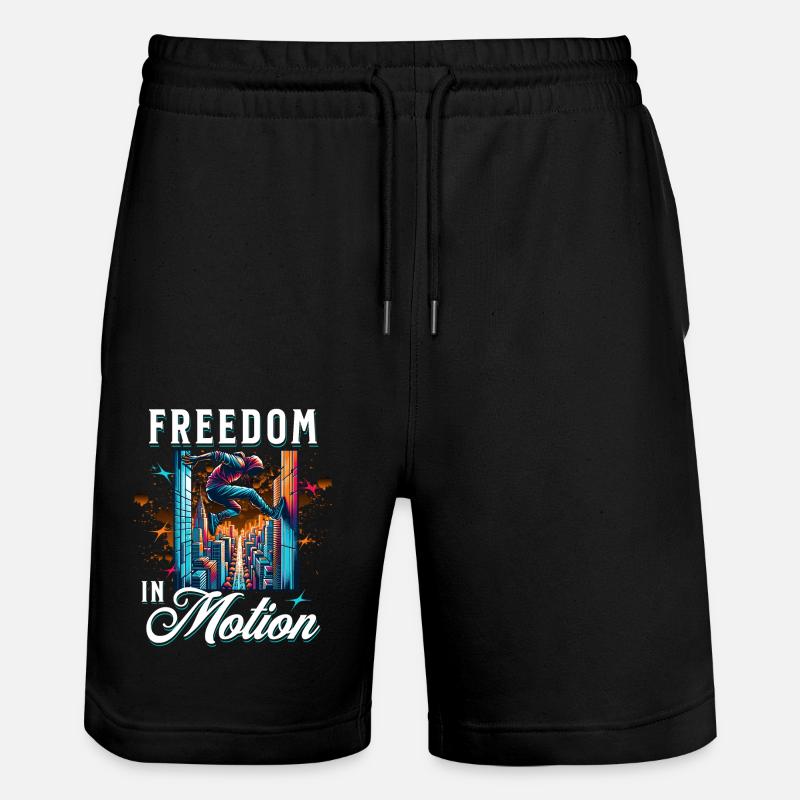 Parkour - Short de jogging bio TRAINER Stanley/Stella unisexe - noir