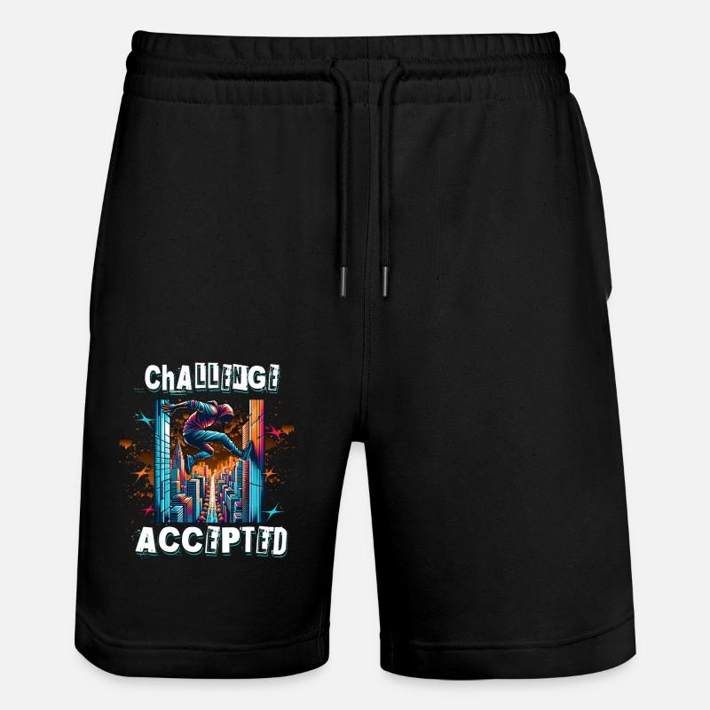 Parkour - Short de jogging bio TRAINER Stanley/Stella unisexe - noir