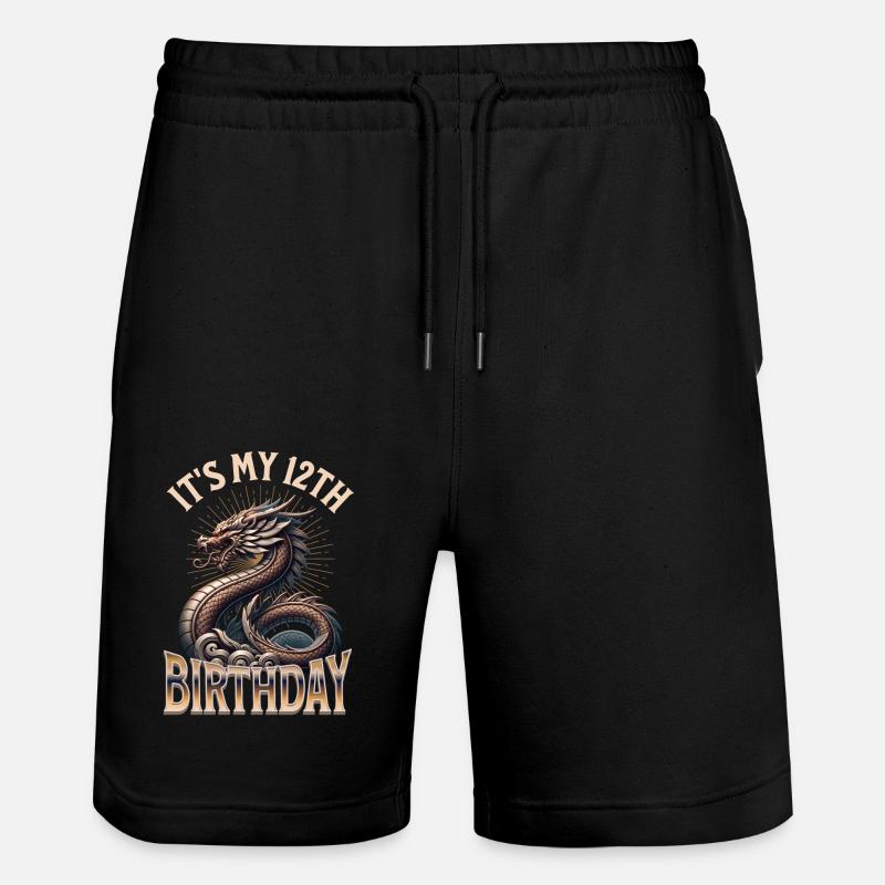 Dragon 12e anniversaire Dragon - Short de jogging bio TRAINER Stanley/Stella unisexe - noir