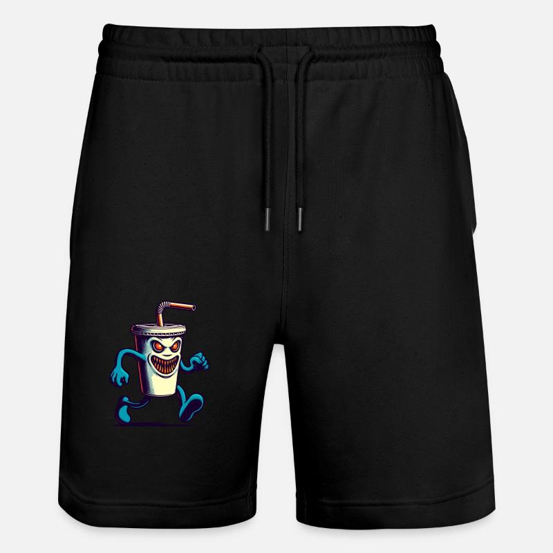 Unheimlicher Monster Trinkbecher Getränke - Stanley/Stella Unisex Bio Joggingshorts Trainer  - Schwarz
