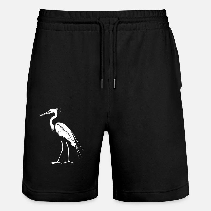 Héron Reiher - Short de jogging bio TRAINER Stanley/Stella unisexe - noir
