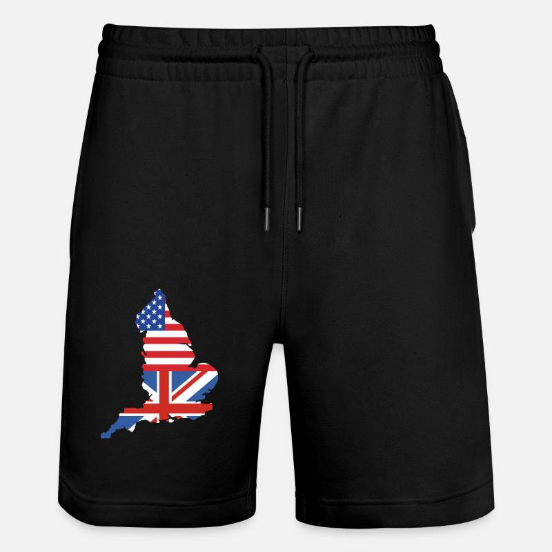 Angleterre Anglais - Short de jogging bio TRAINER Stanley/Stella unisexe - noir