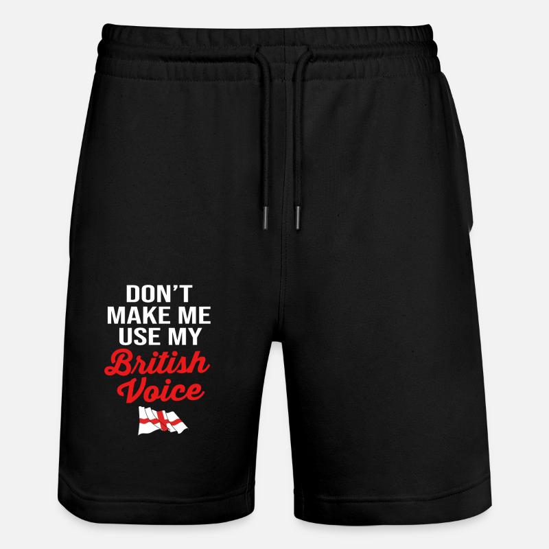England - Stanley/Stella Unisex Bio Joggingshorts Trainer  - Schwarz