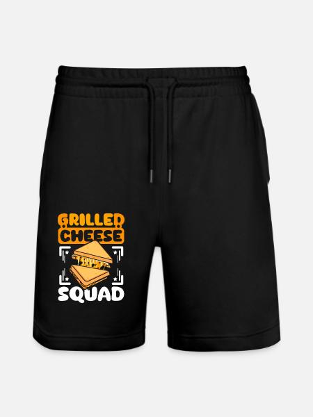 Grilled cheese squad - Stanley/Stella Trainer Unisex Organic Jogging Shorts - black