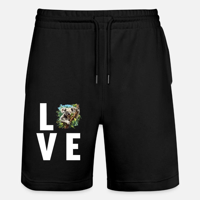 Koalas Koala - Short de jogging bio TRAINER Stanley/Stella unisexe - noir