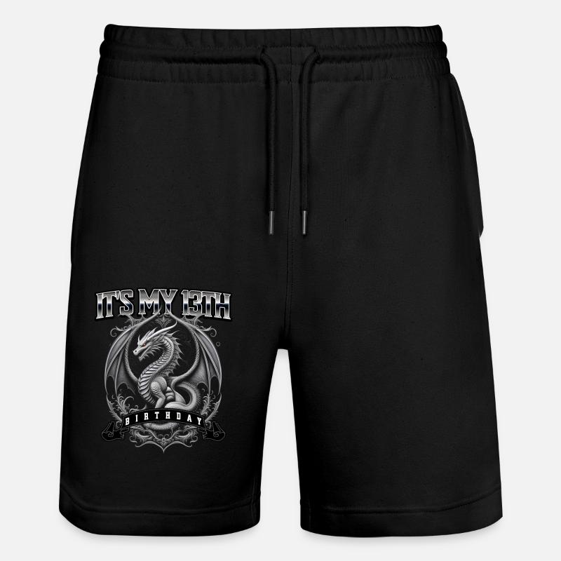 Dragon 13e anniversaire Dragon - Short de jogging bio TRAINER Stanley/Stella unisexe - noir