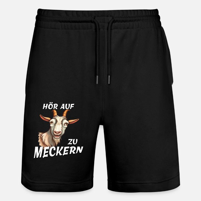 CHÈVRE ARRÊTE DE SE PLAINDRE - Short de jogging bio TRAINER Stanley/Stella unisexe - noir
