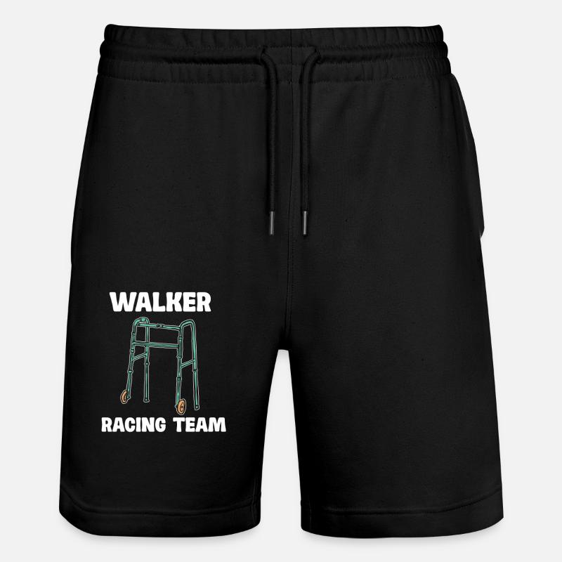 Walker Racing Team - Déambulateur drôle - Short de jogging bio TRAINER Stanley/Stella unisexe - noir