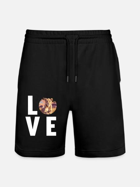 Lioness Lionesses Lioness - Stanley/Stella Trainer Unisex Organic Jogging Shorts - black