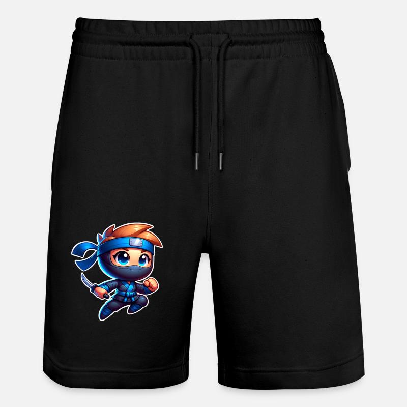 Ninja - Short de jogging bio TRAINER Stanley/Stella unisexe - noir