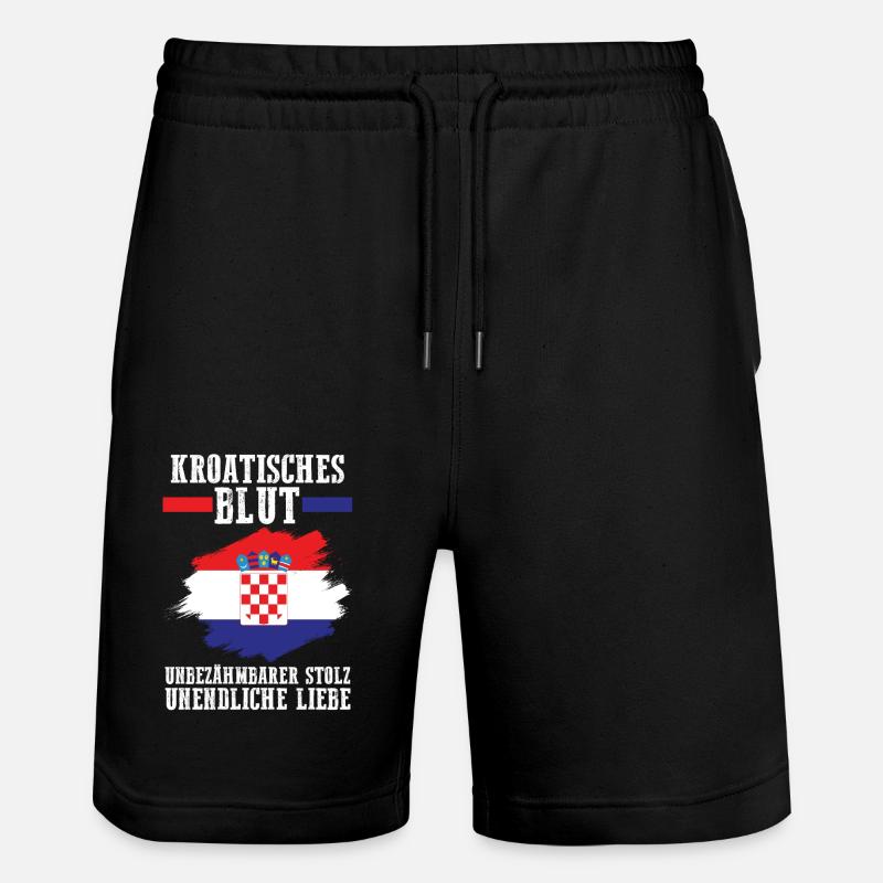 Croate Croate Croatie - Short de jogging bio TRAINER Stanley/Stella unisexe - noir