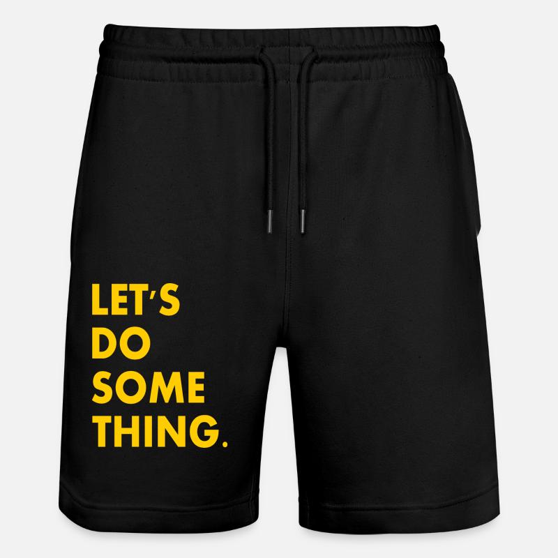 let's do something - Stanley/Stella Unisex Bio Joggingshorts Trainer - Schwarz