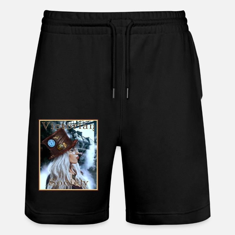 Société victorienne steampunk - Short de jogging bio TRAINER Stanley/Stella unisexe - noir