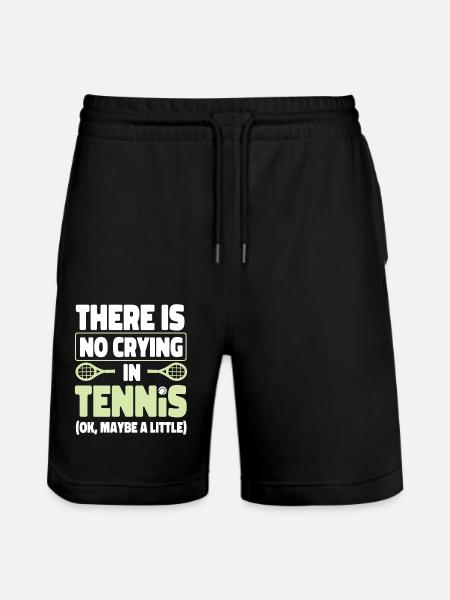 Funny Tennis Player Racket There - Stanley/Stella Trainer Unisex Organic Jogging Shorts - black
