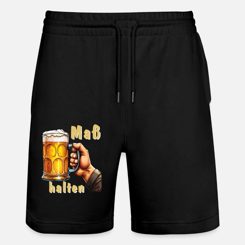 MODÉRATION BEER MUG - Short de jogging bio TRAINER Stanley/Stella unisexe - noir