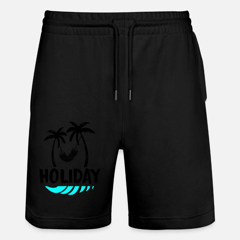 palms relax holiday - Stanley/Stella Unisex Bio Joggingshorts Trainer - Schwarz