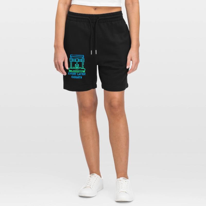 Every Layer Counts 3d Printer Stanley/Stella Trainer Unisex Organic Jogging Shorts