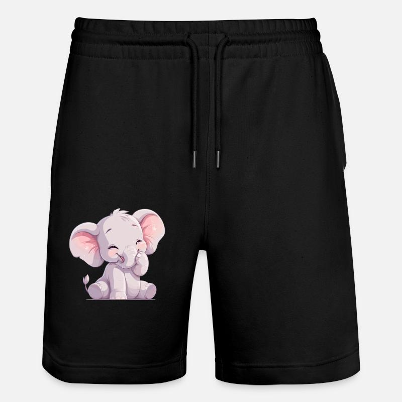 Elephant Elefanten Elefant - Short de jogging bio TRAINER Stanley/Stella unisexe - noir