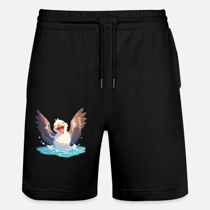 Albatros Albatros - Short de jogging bio TRAINER Stanley/Stella unisexe - noir