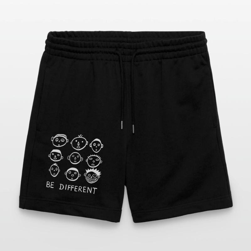 Be different be different statement cool funny Stanley/Stella Trainer Unisex Organic Jogging Shorts