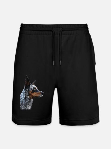 Australian Cattle Dog - Stanley/Stella Trainer Unisex Organic Jogging Shorts - black