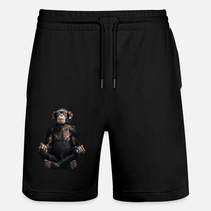 Chimpanzé - Short de jogging bio TRAINER Stanley/Stella unisexe - noir