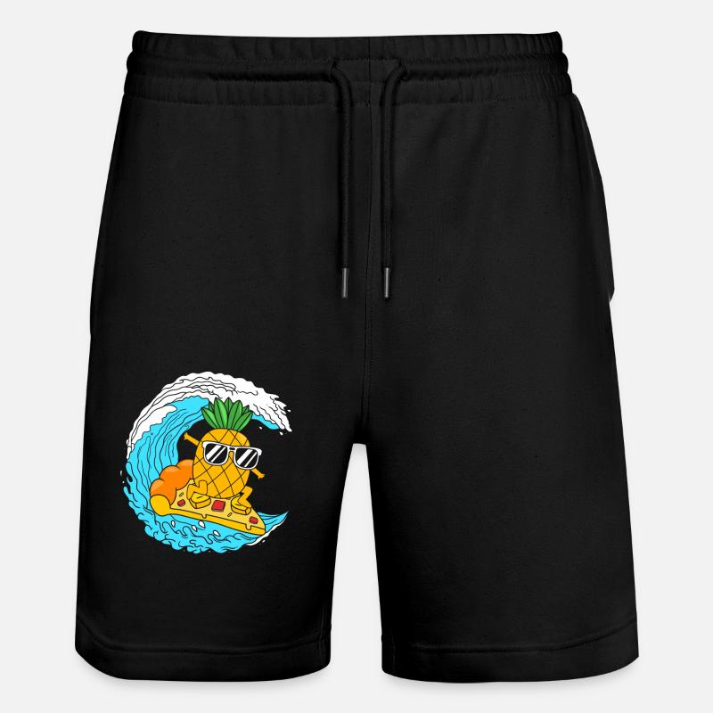 Pizza Hawaii - Stanley/Stella Unisex Bio Joggingshorts Trainer  - Schwarz