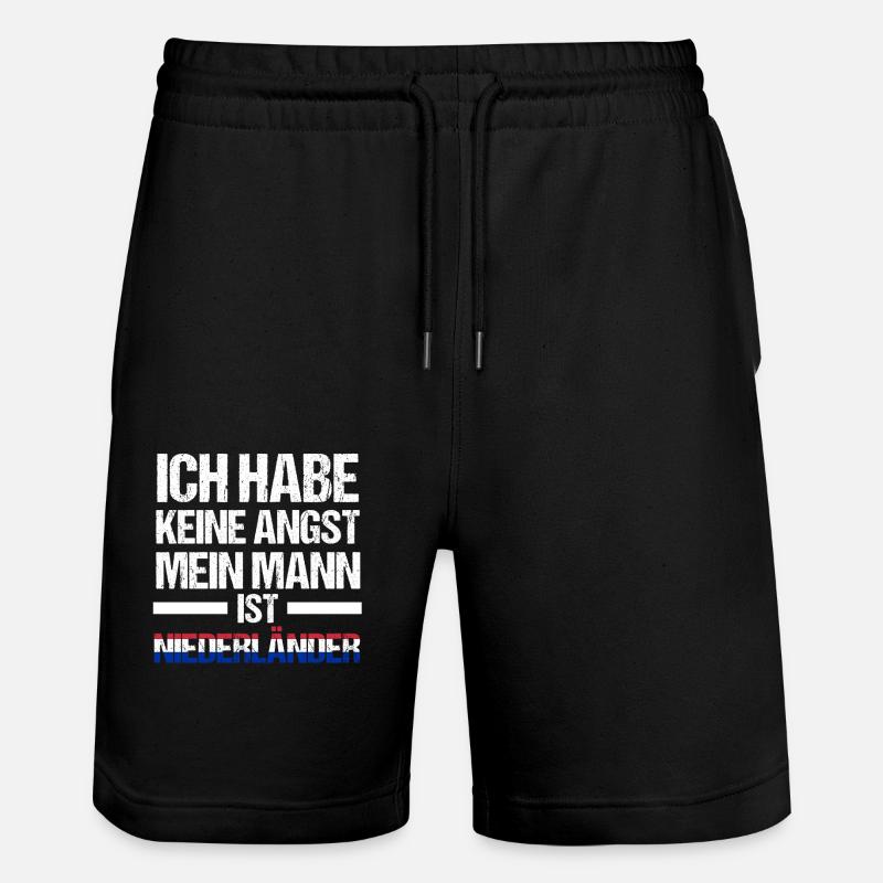 Pays-Bas Pays-Bas - Short de jogging bio TRAINER Stanley/Stella unisexe - noir