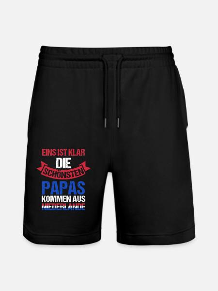 Holland Far Far Fars dag Hollandsk Hollandsk - Stanley/Stella Trainer økologiske unisex joggingshorts - sort