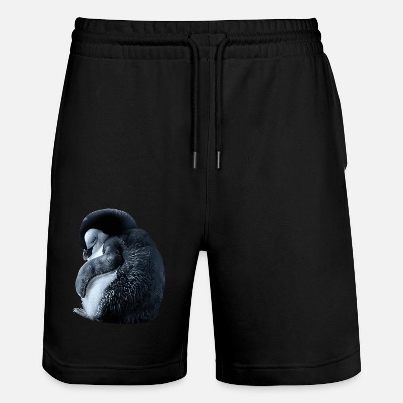 Pinguin - Stanley/Stella Unisex Bio Joggingshorts Trainer - Schwarz
