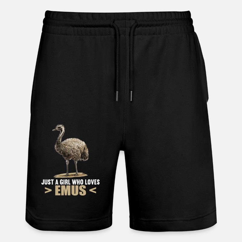 Emus Emu - Short de jogging bio TRAINER Stanley/Stella unisexe - noir
