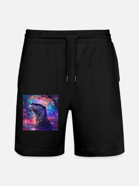 Otter - Stanley/Stella Trainer Unisex Organic Jogging Shorts - black