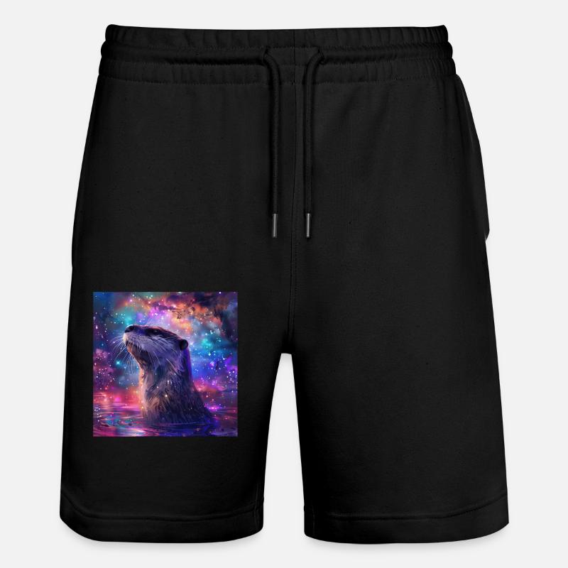 Otter - Stanley/Stella Unisex Bio Joggingshorts Trainer  - Schwarz
