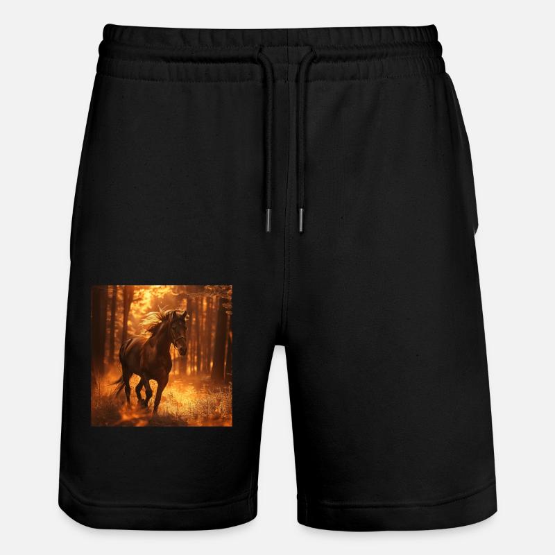 Cheval - Short de jogging bio TRAINER Stanley/Stella unisexe - noir